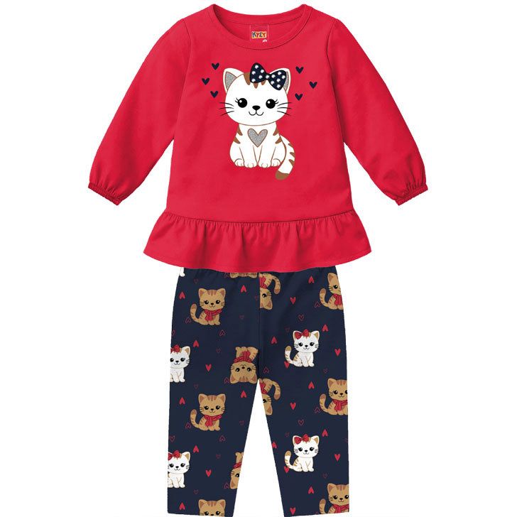 Conjunto Blusa Manga Longa e Calça