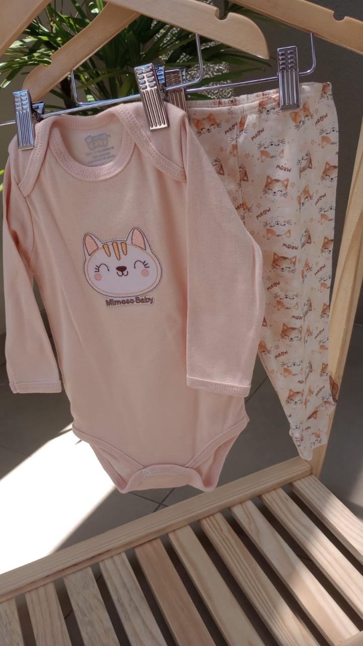 Conjunto de Body Manga longa e Calça