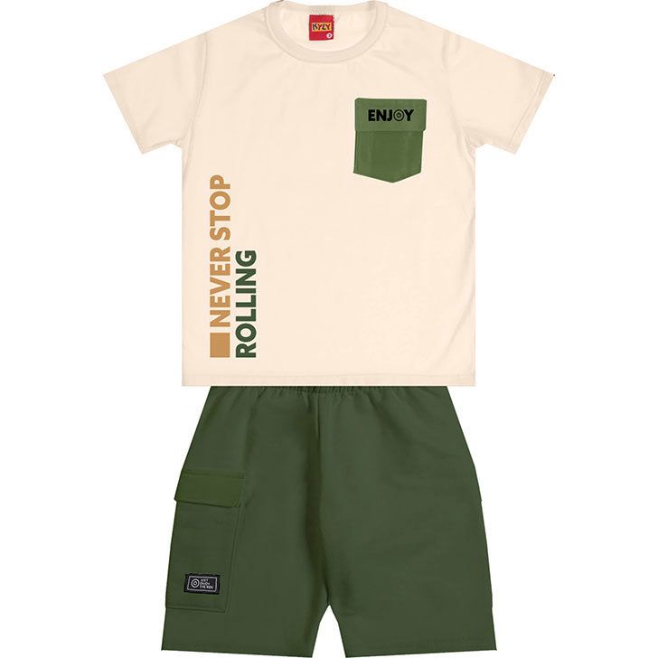 Conjunto Camiseta e Bermuda