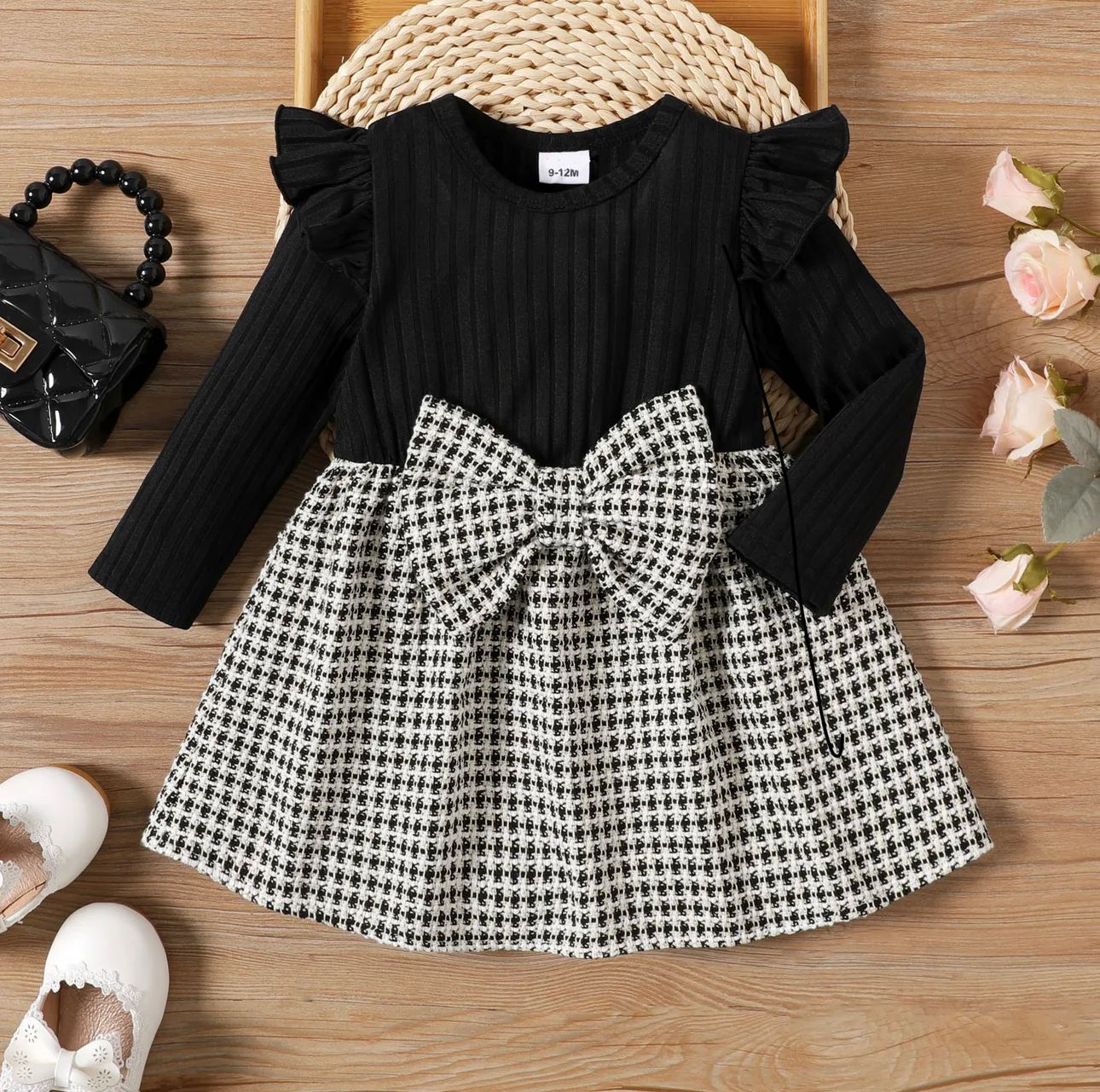 Vestido Preto xadrez