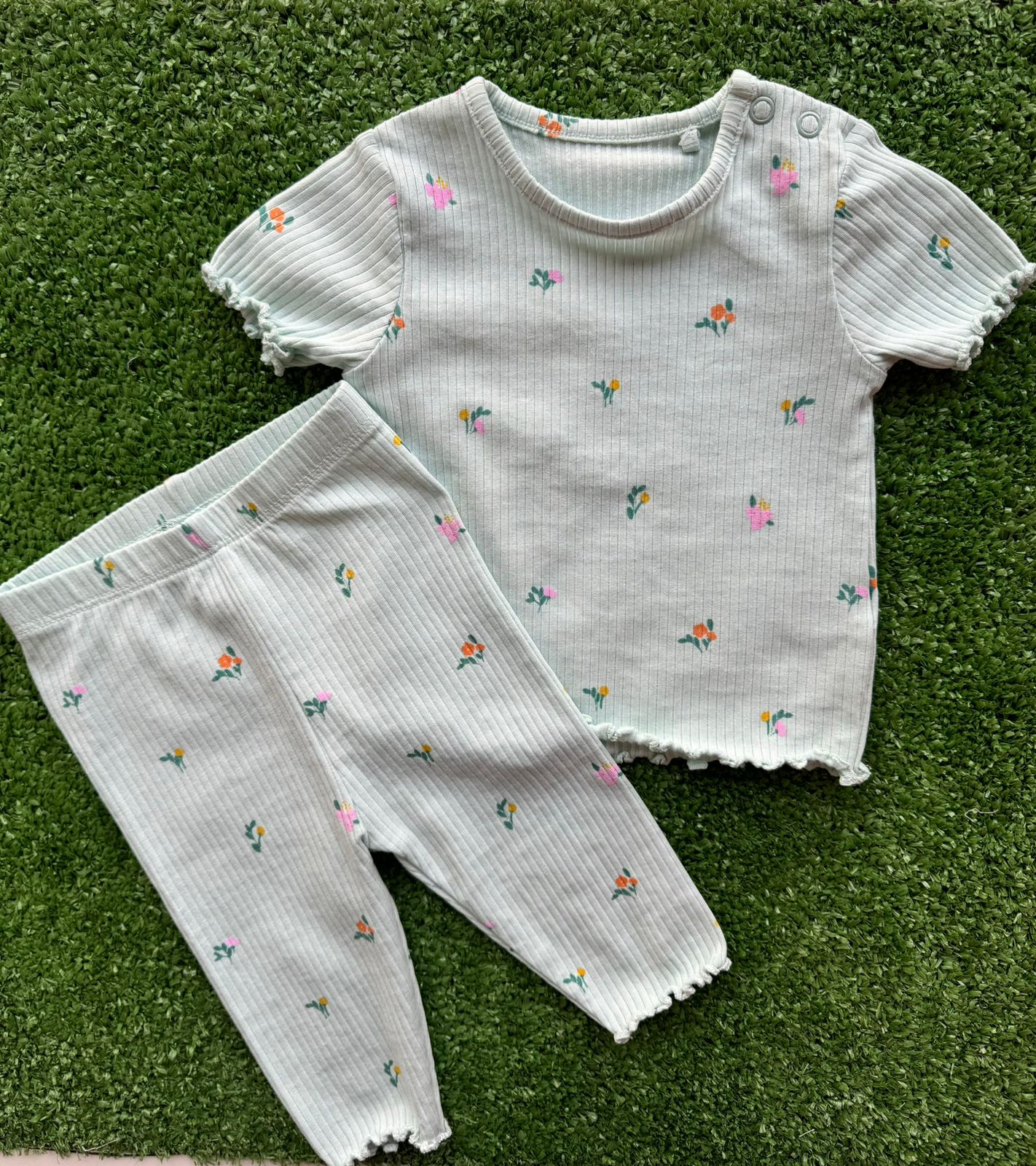 Conjunto Canelado Blusinha e Calça