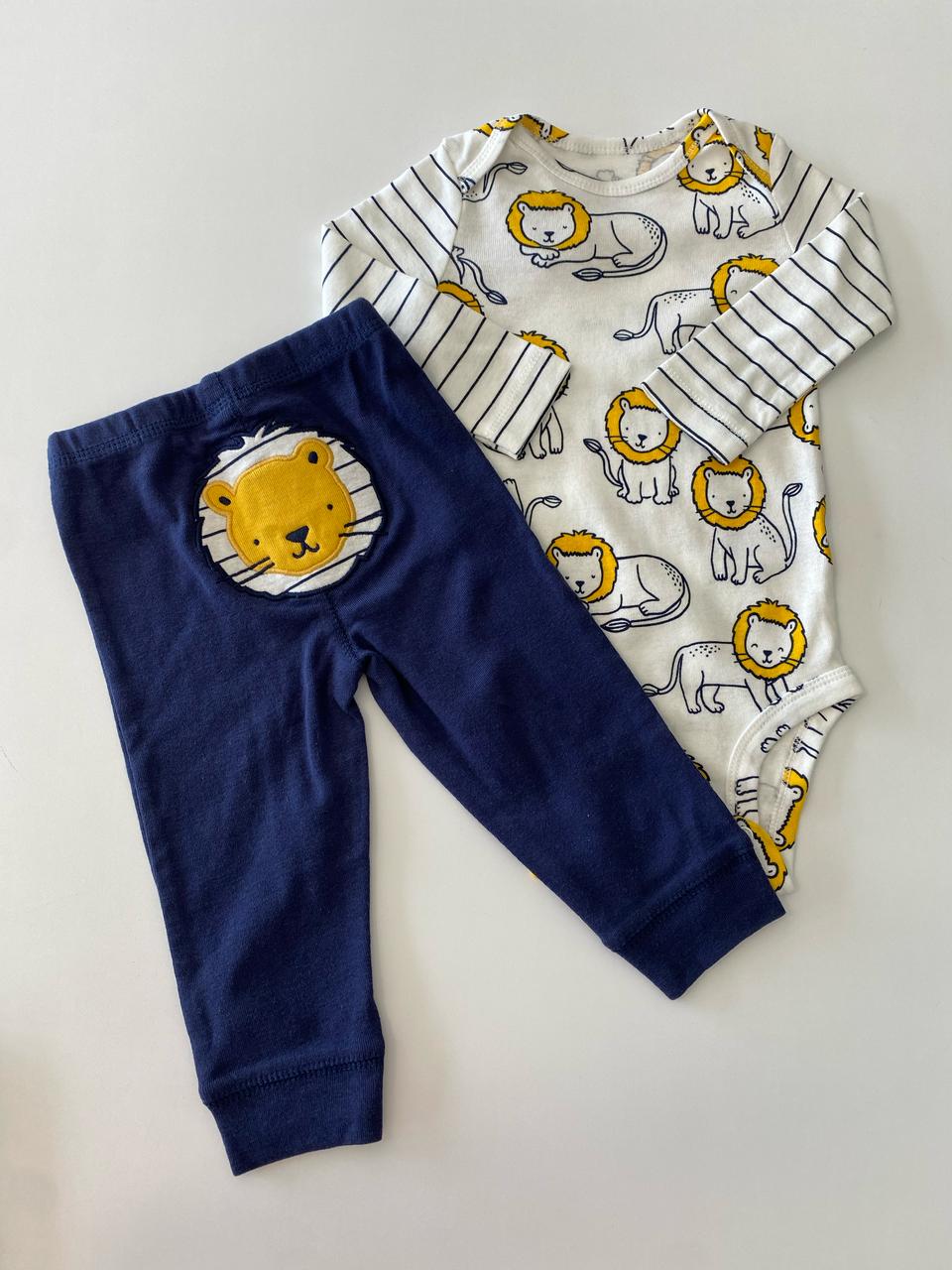 Conjunto Body Manga Longa com  Calça