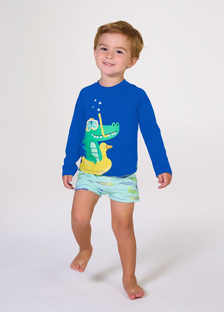 Conjunto Camiseta Manga Longa e Sunga