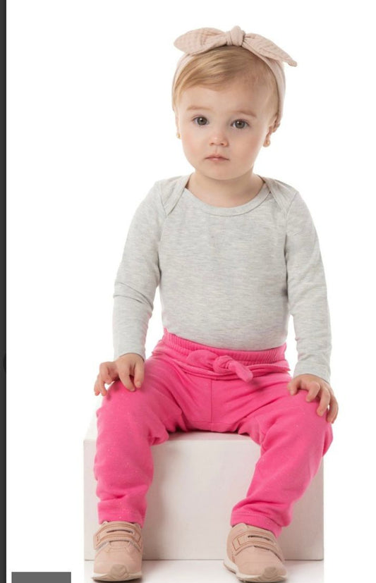 Calça Legging com Laço e Brilho