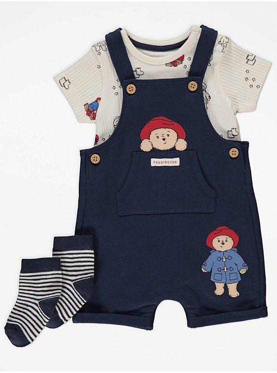 Jardineira Urso Paddington e Dino