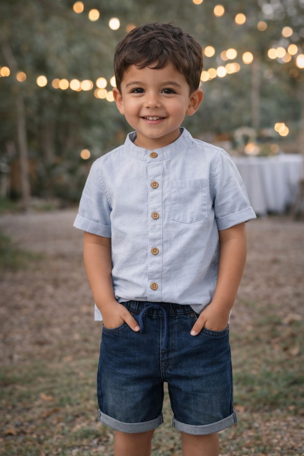 Conjunto Camisa e Bermuda Jeans