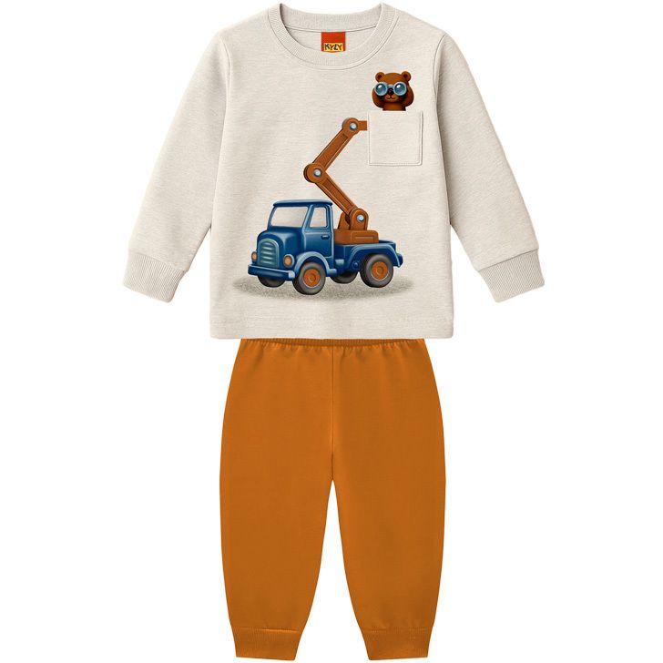 Conjunto Camiseta Manga Longa e Calça