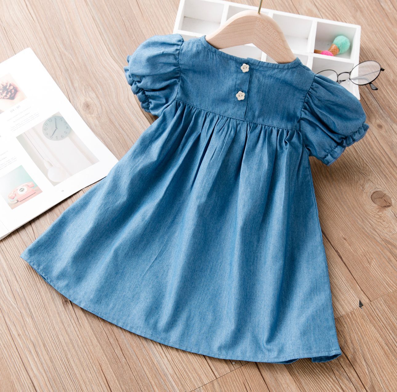 Vestido Jeans Florzinha