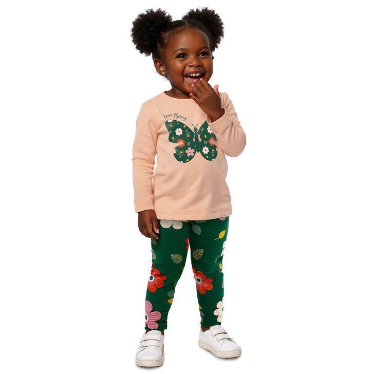 Conjunto de Blusinha Manga Longa e Calça