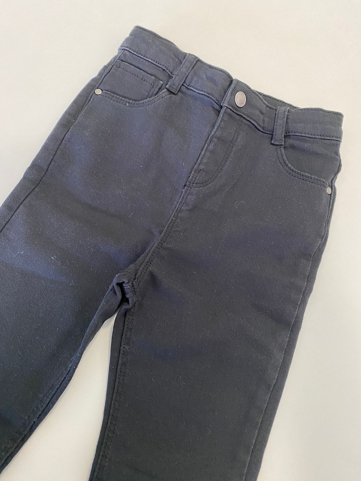 Calca Jeans Preta e Marrom