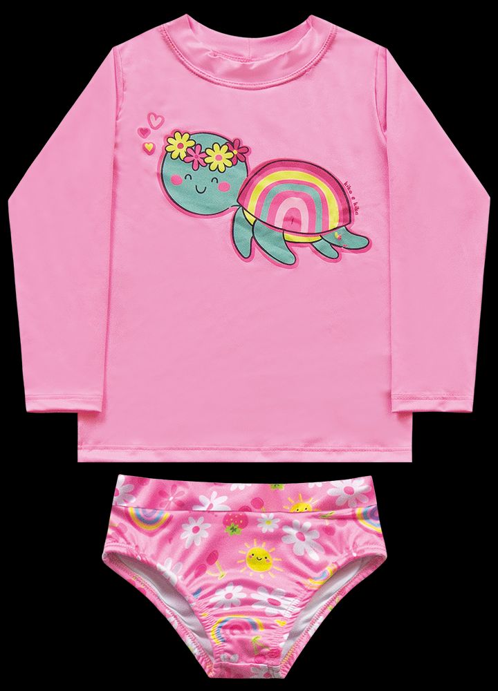Blusinha Manga Longa e Calcinha