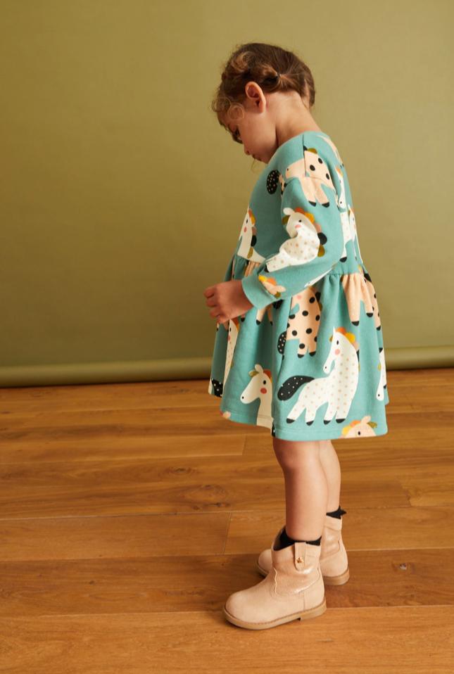 Vestido Manga Longa Florido