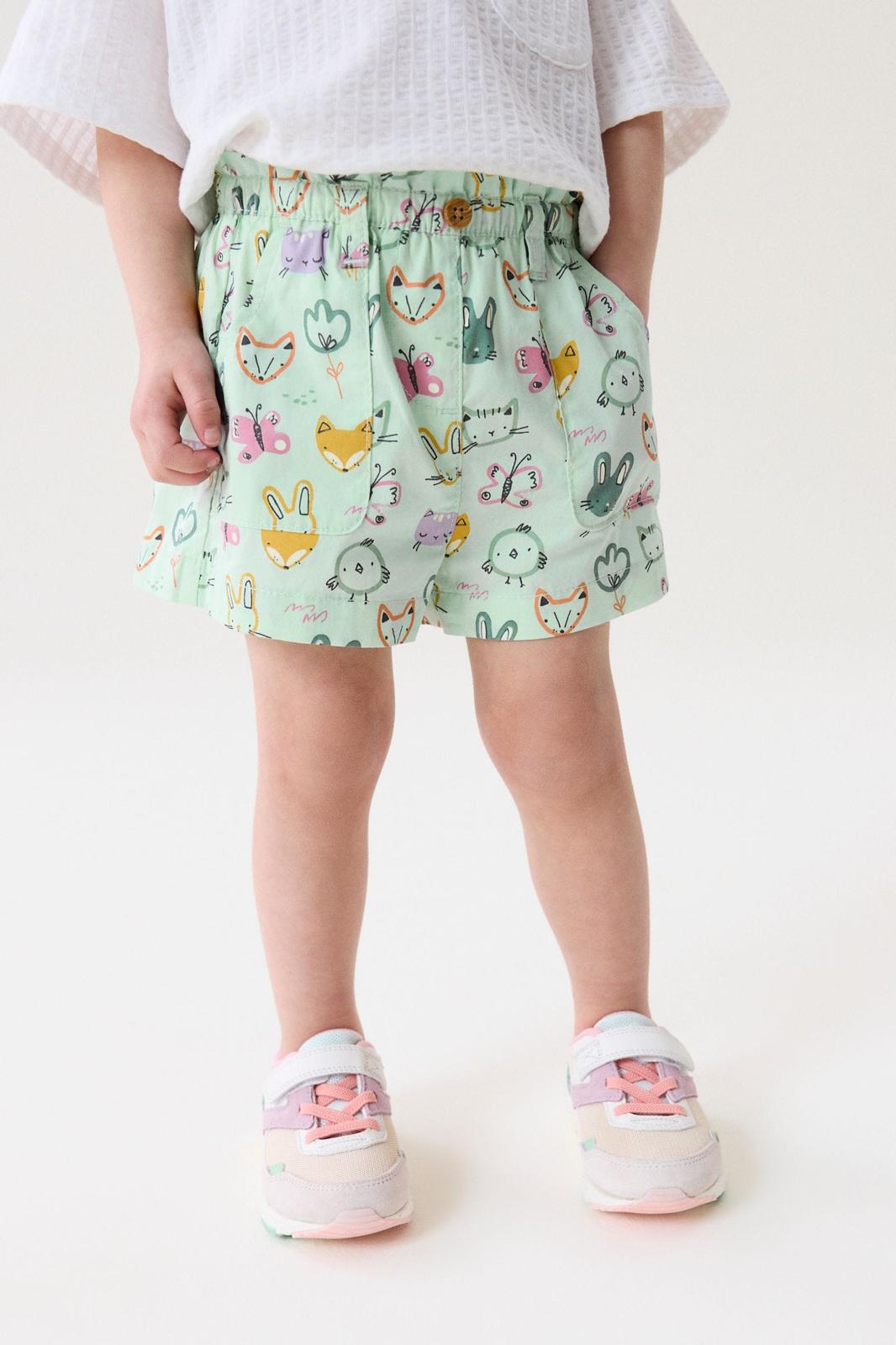 Shorts Social Verde Estampado