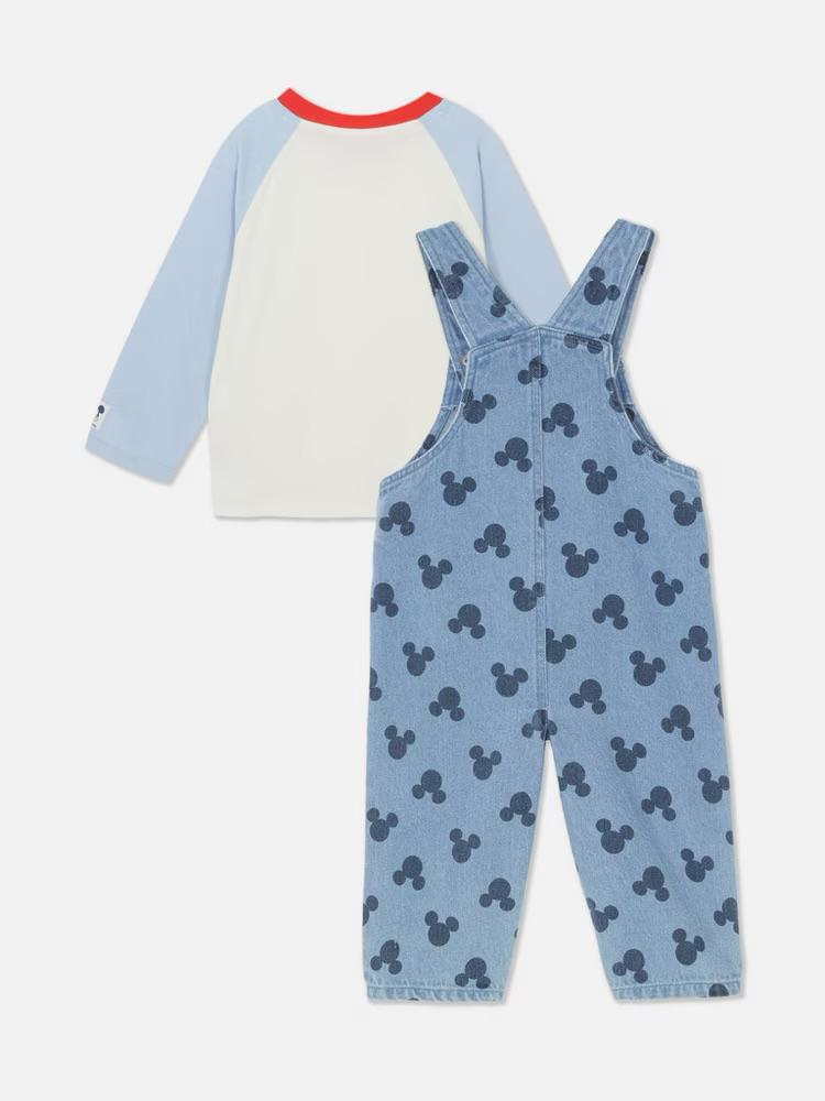 Jardineira Manga Longa Mickey