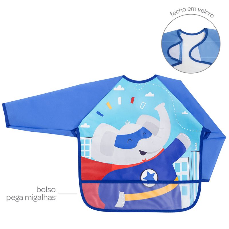 Babador Avental com Manga
