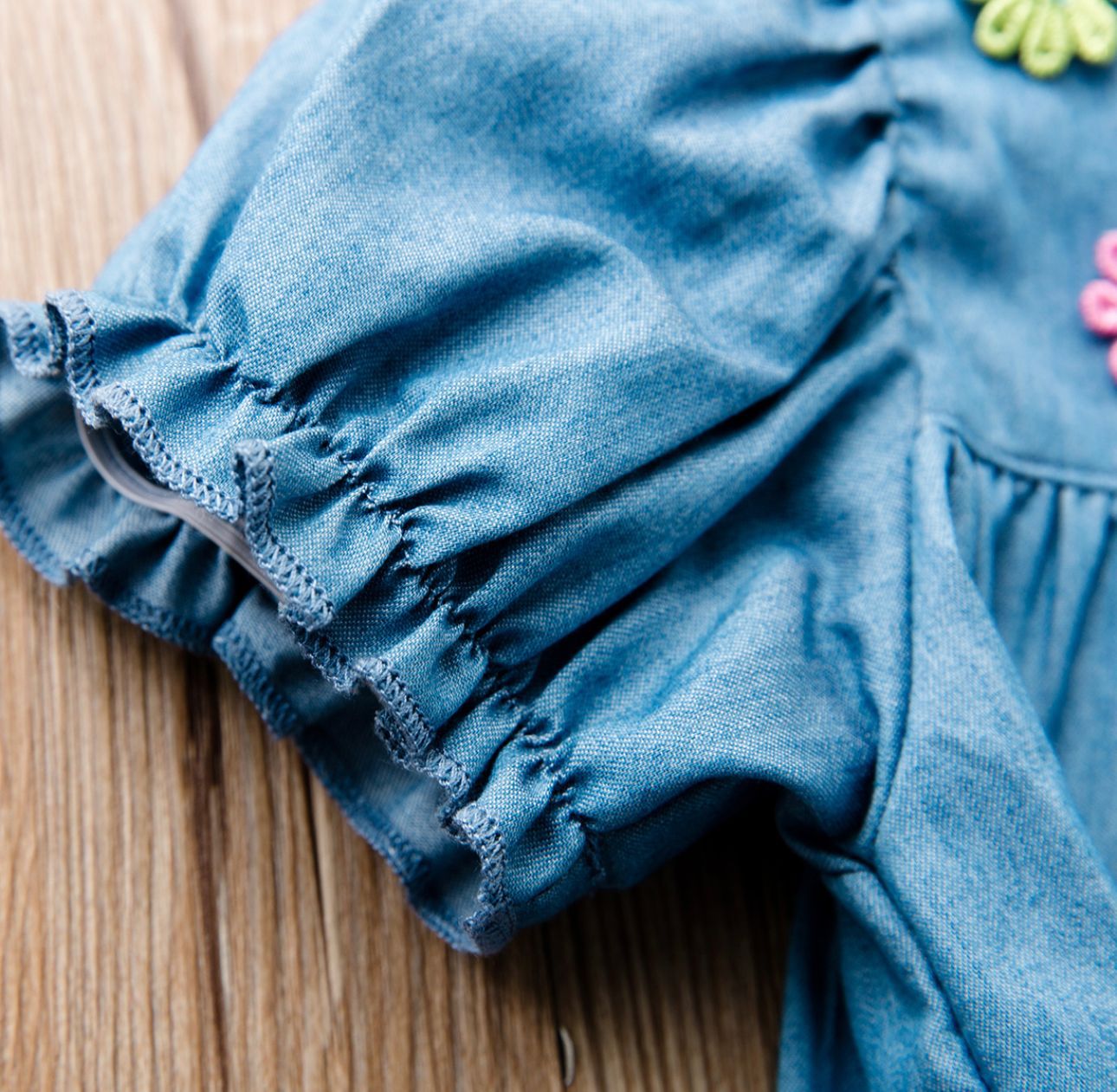 Vestido Jeans Florzinha