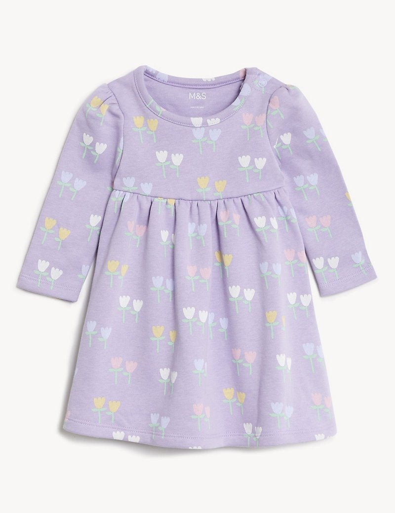 Y Vestido Lílas e Rosa de Moletom
