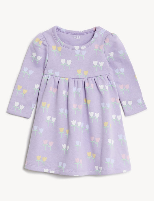 Y Vestido Lílas e Rosa de Moletom