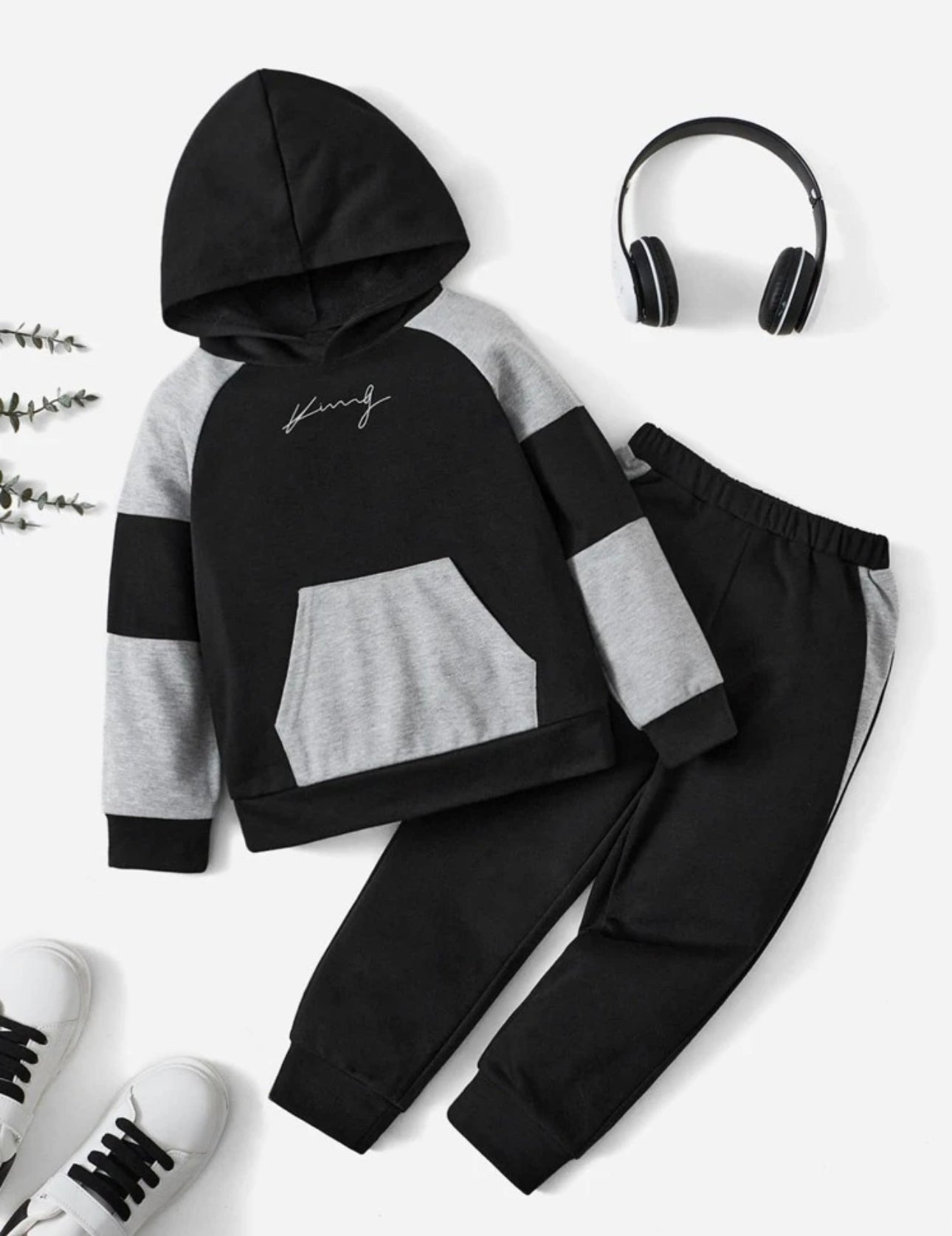 y Conjunto Preto e Cinza