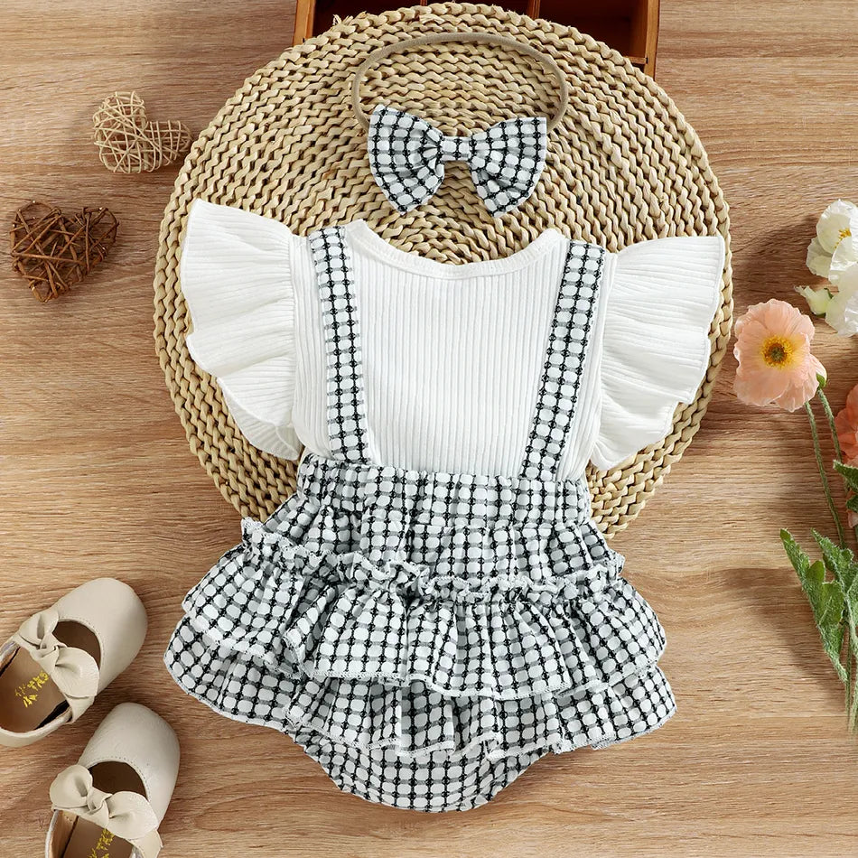 Y Romper Branco e Preto