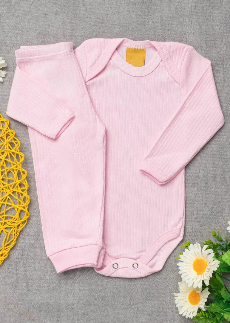 y Conjunto Body e Calça Canelado