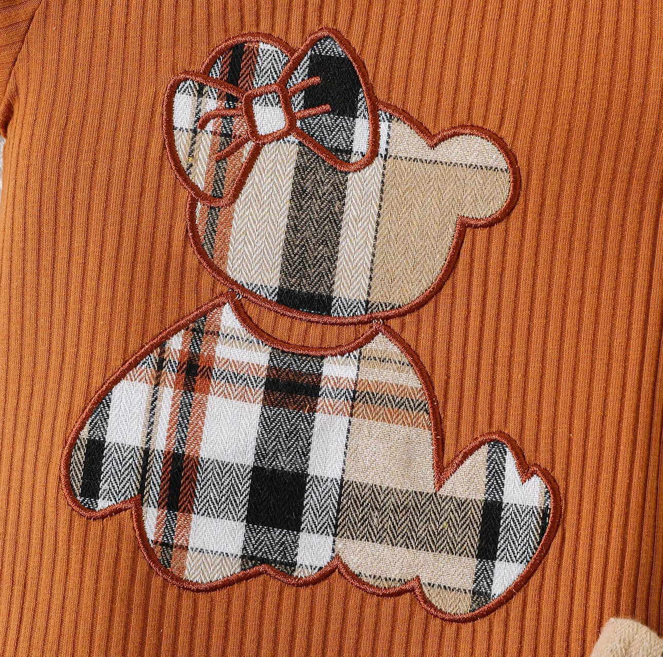 Conjunto Menina Xadrez e Marron