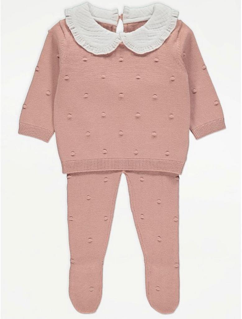 y Conjunto Tricô Rosa