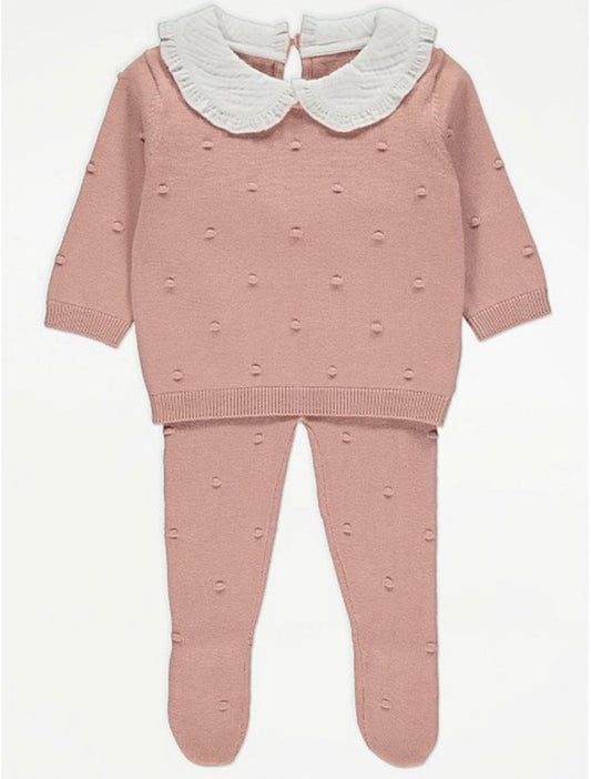 y Conjunto Tricô Rosa