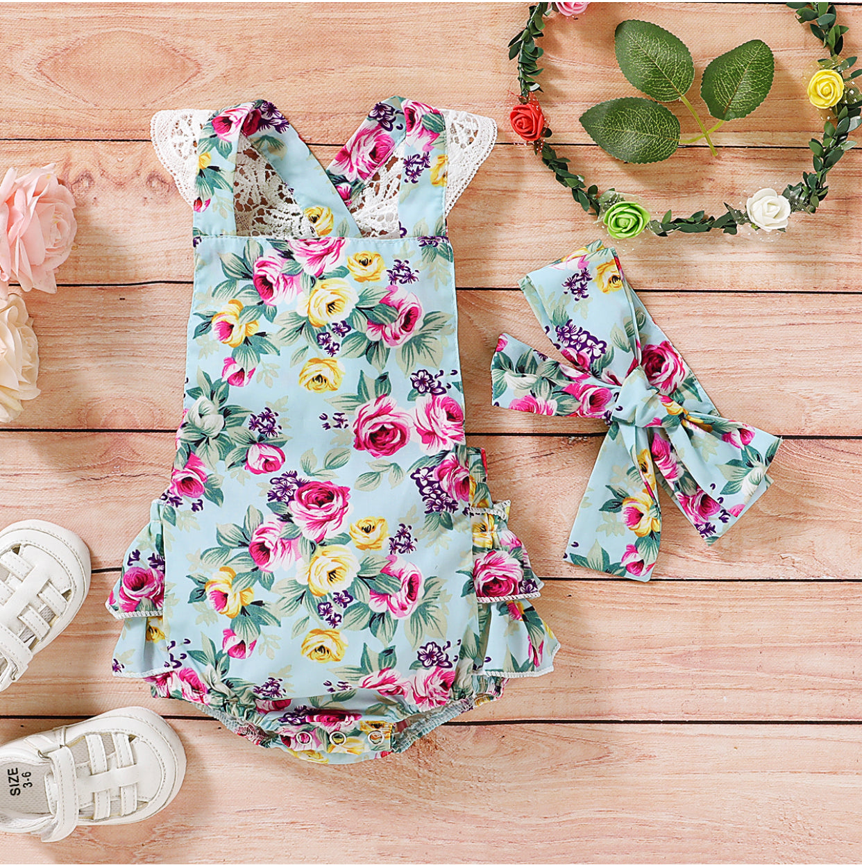 Y Romper Azul Floral