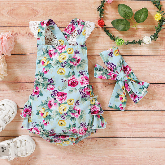 Y Romper Azul Floral
