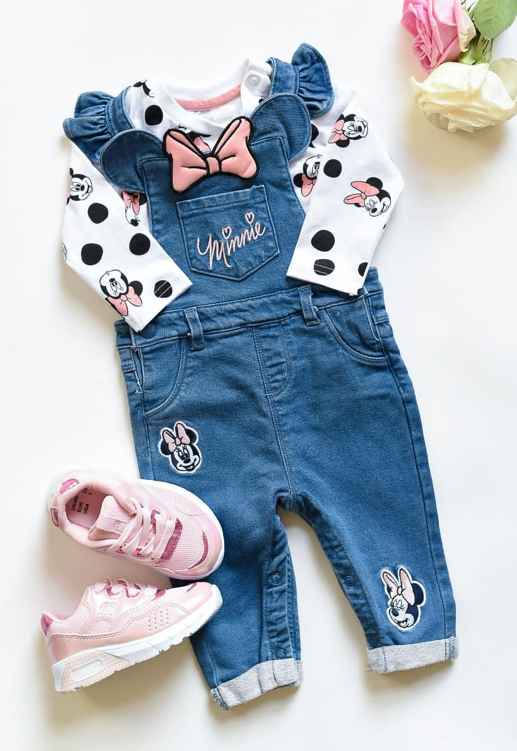 Y Jardineira jeans Minnie