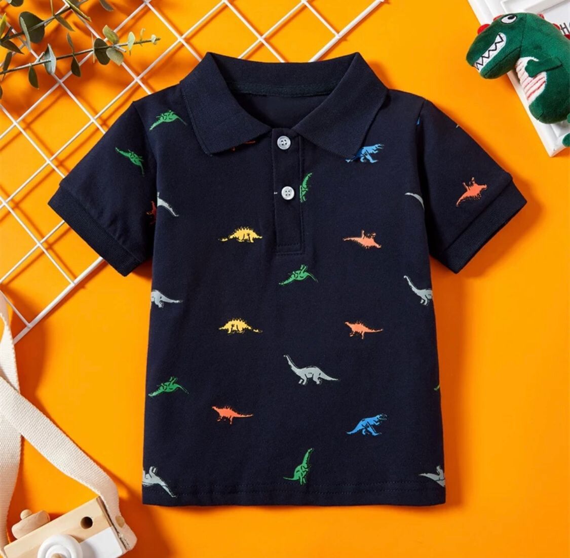 Y Camiseta Polo do Dino