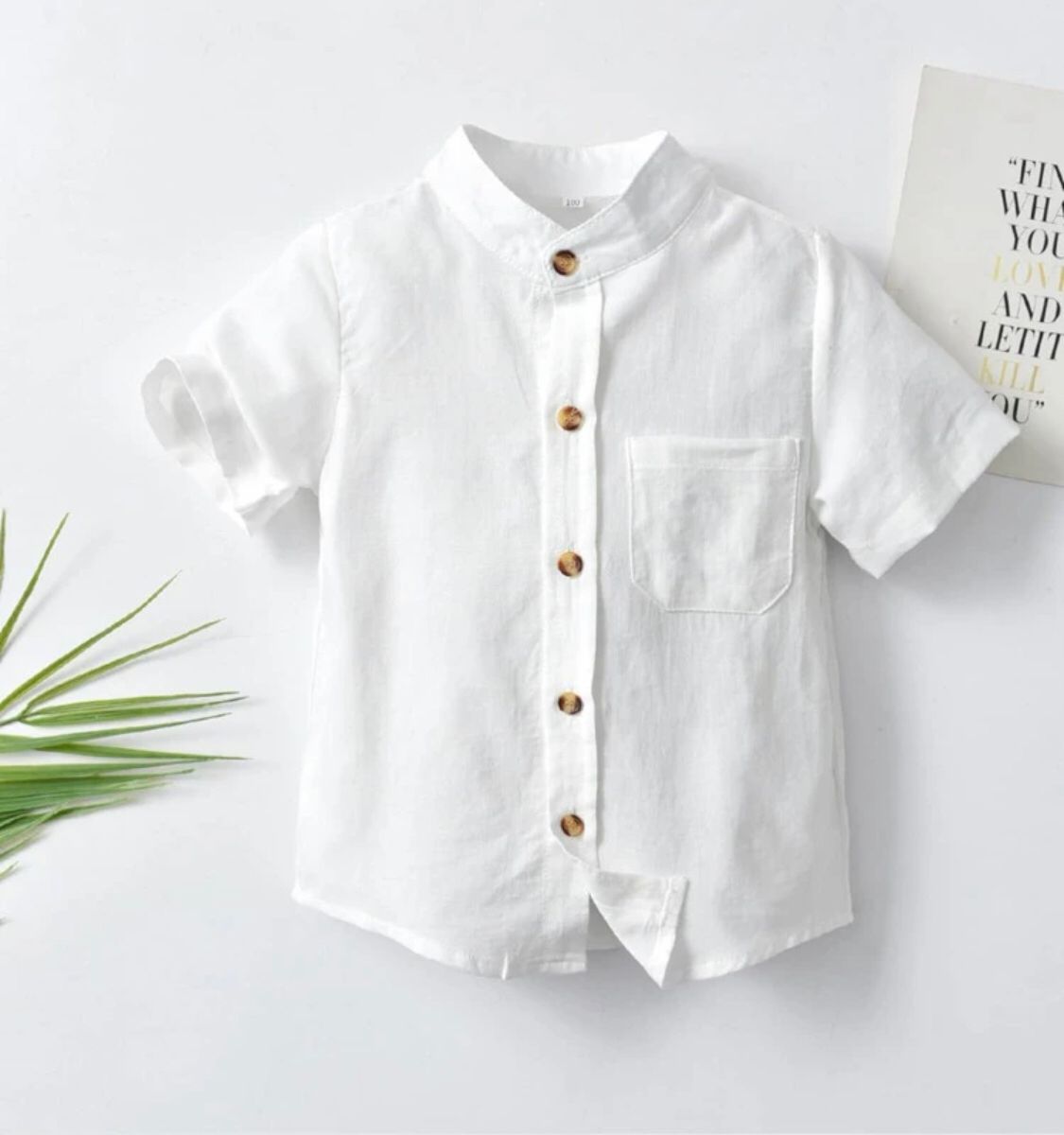 y Camisa Branca Gola Padre
