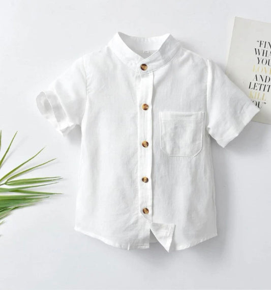 y Camisa Branca Gola Padre