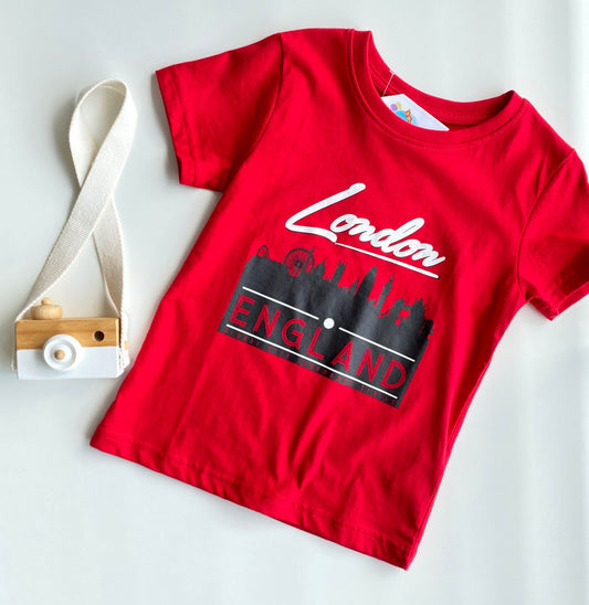 Y Camiseta London Vermelha
