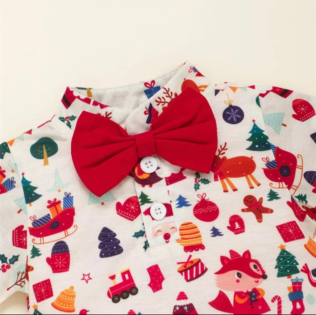 Y Conjunto de Natal com Suspensório