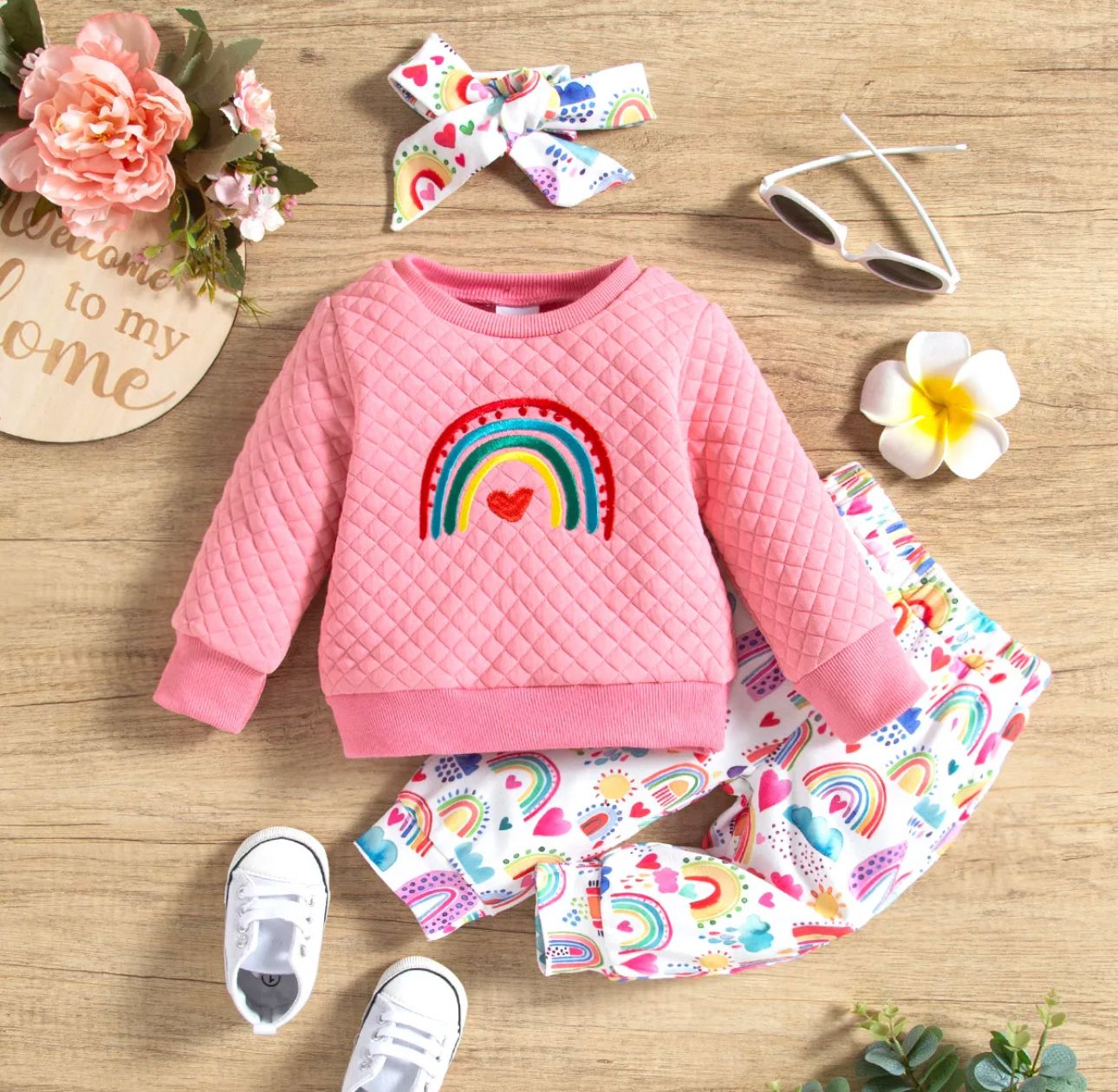 Conjunto Arco-Iris Rosa