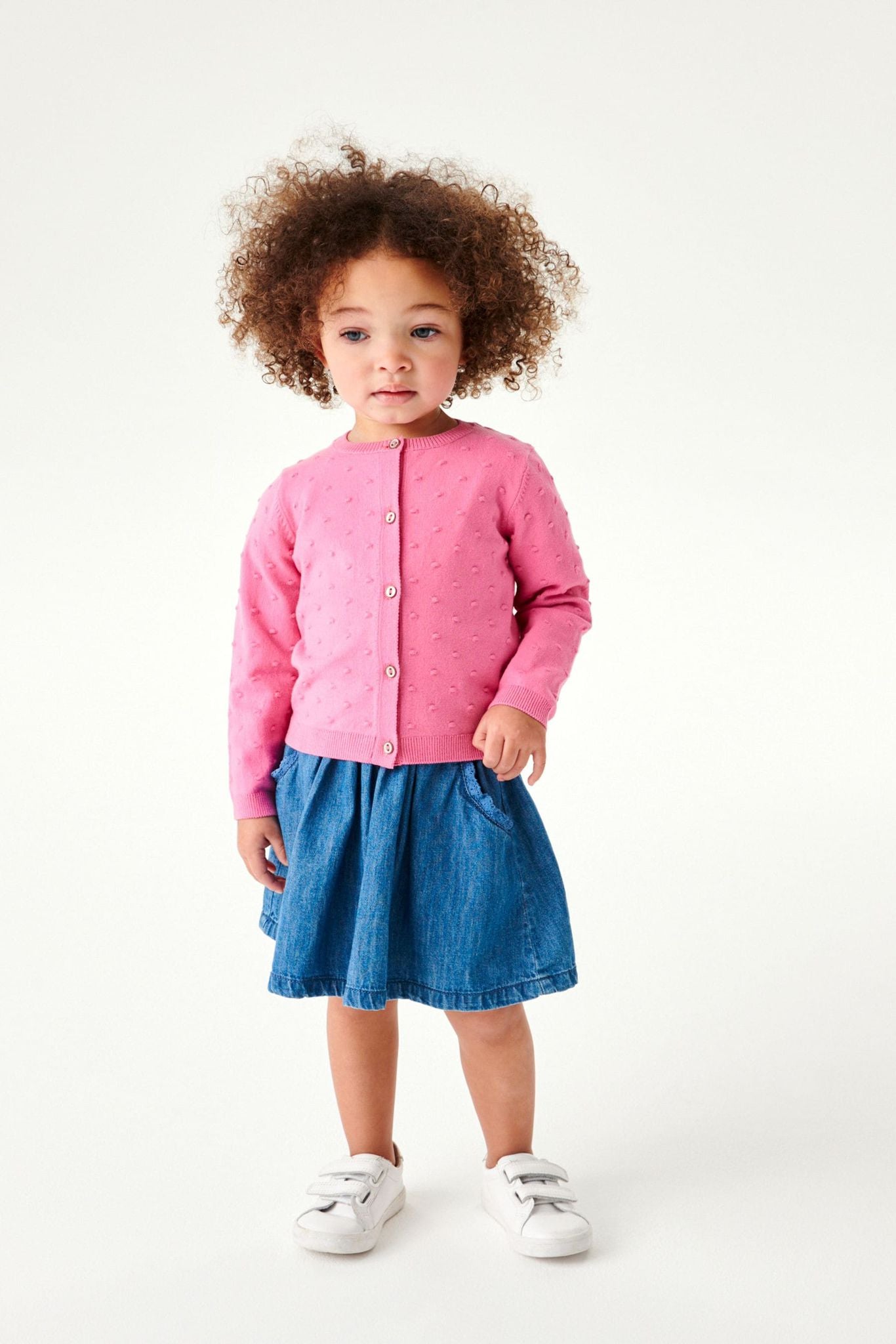 Cardigan Bolinha Pink